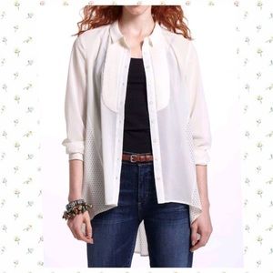 Anthropologie Maeve Ira Pleated Blouse 8